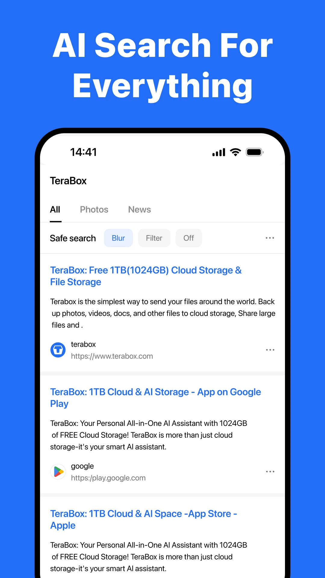 TeraBox: 1TB Cloud & AI Space — 4